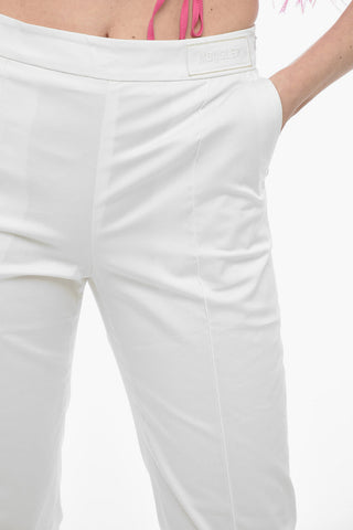 Stretch Cotton Chinos Pants with Side Zip