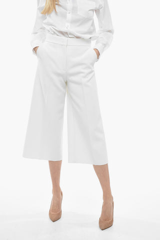4 Pocket Cropped Fit Pants with Hidden Fastening