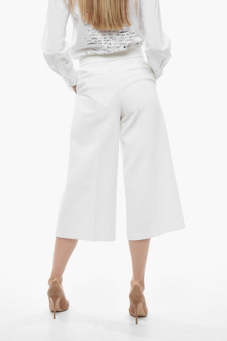 4 Pocket Cropped Fit Pants with Hidden Fastening