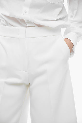 4 Pocket Cropped Fit Pants with Hidden Fastening