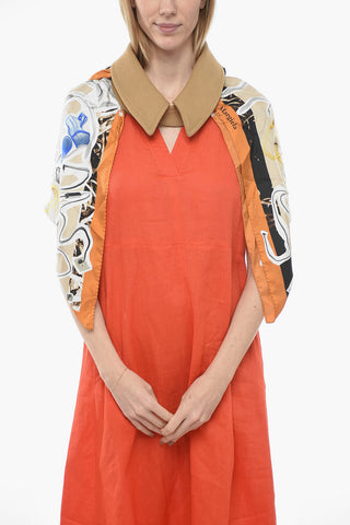 MM4 Silk Foulard with Collar Detail
