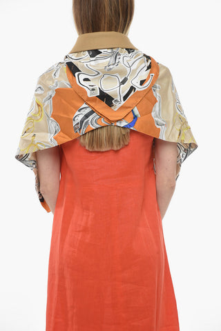 MM4 Silk Foulard with Collar Detail