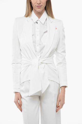 Asymmetrischer Blazer THE GIRLFRIEND mit Gürtel