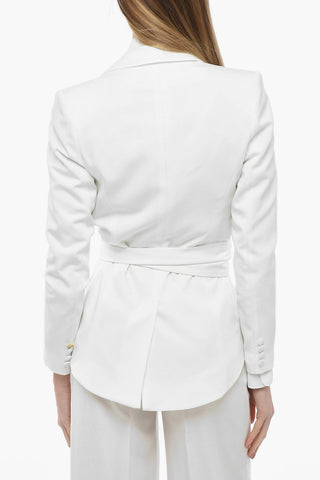 Asymmetrischer Blazer THE GIRLFRIEND mit Gürtel