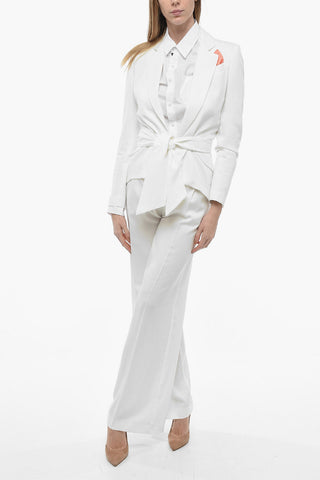 Asymmetrischer Blazer THE GIRLFRIEND mit Gürtel