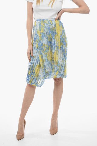 Floral Chiffon Midi Balloon Skirt