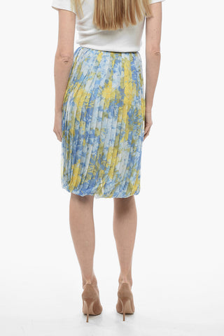 Floral Chiffon Midi Balloon Skirt