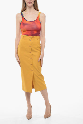 COLONIA Long Skirt with Front Slit