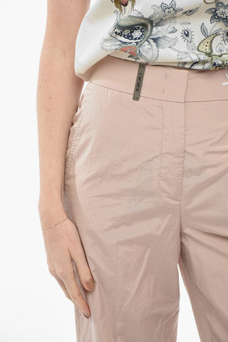 Cotton Blend Chinos Pants with Hidden Closure