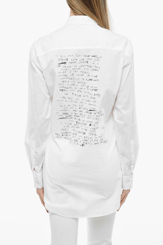 Cotton ELISABETH Oversized Shirt with Print