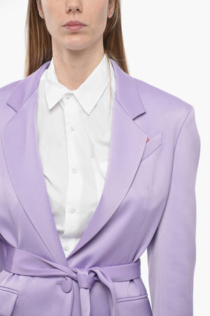 Satin Blazer THE LOVER with Belt