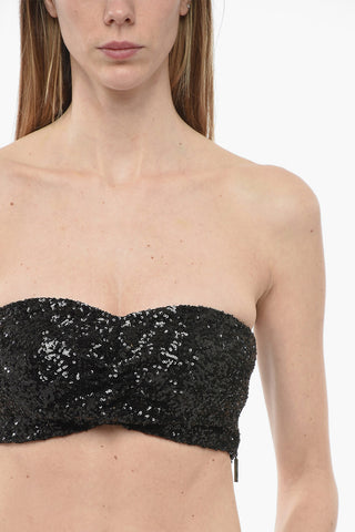Sequined Tube Top