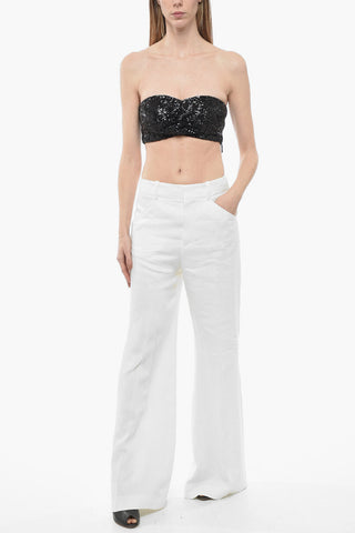 Sequined Tube Top