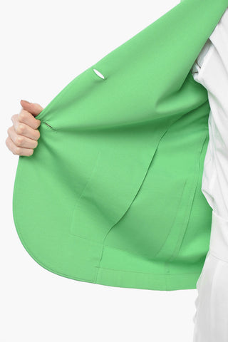 Unlined Jersey Blazer with Patch Pockets