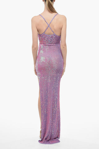 Sequined Maxidress with Split