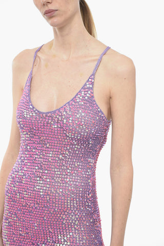 Sequined Maxidress with Split