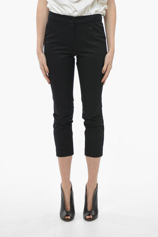 Stretch Cotton Chinos Pants with Cuffs
