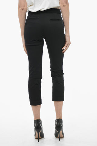 Stretch Cotton Chinos Pants with Cuffs