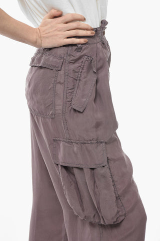 Pantaloni Cargo POLKAS in Chiffon di Seta