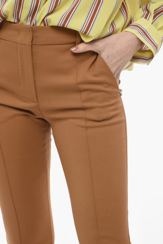 Front-pleated OBLIQUA Pants