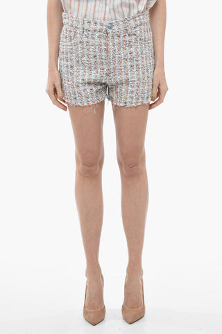 5 Pocket Tweed Shorts with Belt Loops