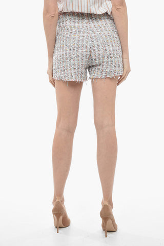 5 Pocket Tweed Shorts with Belt Loops