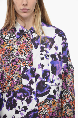 Floral Silk CASIA Shirt with Breast-pockets