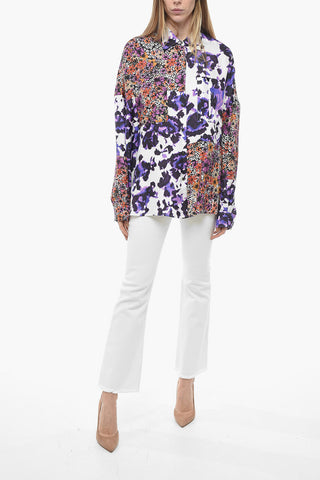 Floral Silk CASIA Shirt with Breast-pockets