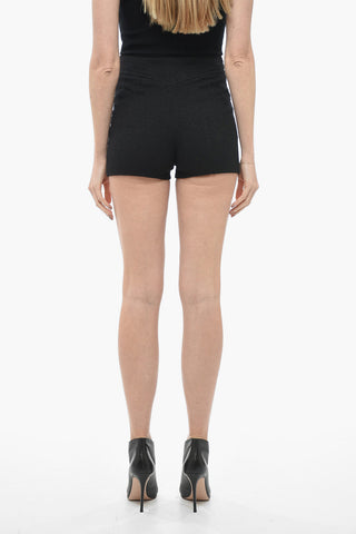 Cotton Blend Shorts with Double Zip