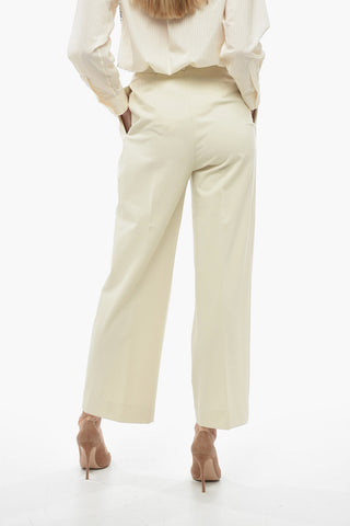 Two-Pleat Jersey Palazzo Trousers