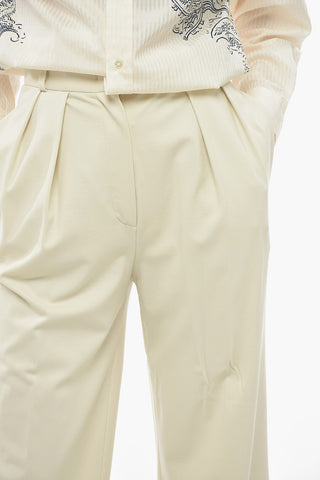 Two-Pleat Jersey Palazzo Trousers
