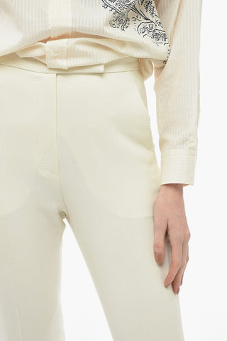 Pantaloni MANOLO in Lana Stretch con Staffe