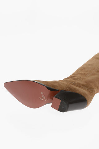 Suede ACAPULCO Boots with Heel 8cm