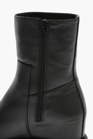 Stivaletti FRIDA in Pelle con Zip Laterale e Platform 4cm