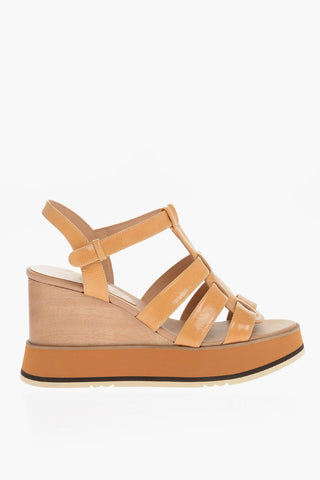 Patent Leather JUTAI Wedge Sandals 9.5cm