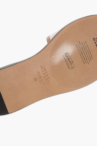 Cotton VIKEE Sandals with Leather Trim