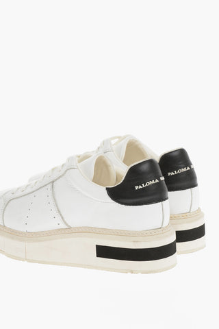 Leather DIANNE Low Top Sneakers with Embossed Logo