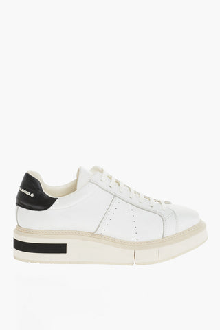 Leather DIANNE Low Top Sneakers with Embossed Logo