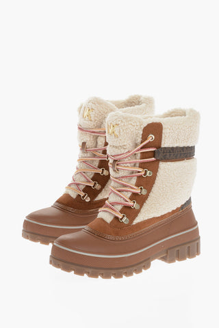 MICHAEL Stivaletti in Pelle OZZIE e ecoShearling con Suola Track