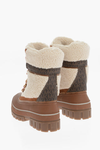 MICHAEL Stivaletti in Pelle OZZIE e ecoShearling con Suola Track
