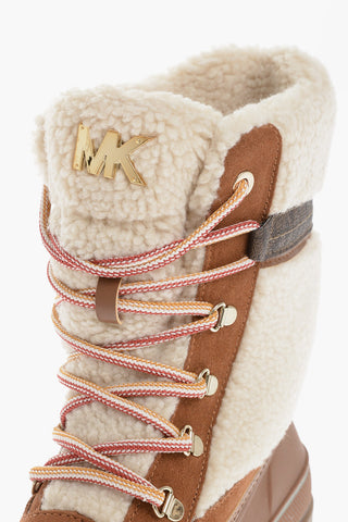 MICHAEL Stivaletti in Pelle OZZIE e ecoShearling con Suola Track