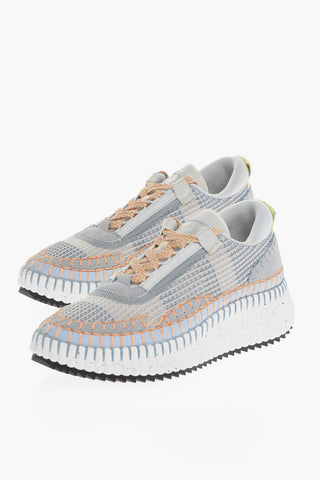 Sneakers Basse NAMA in Tessuto e Camoscio
