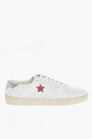Leather JIMMY Low-Top Sneakers With Star patches