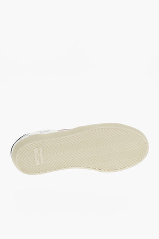Leather JIMMY Low-Top Sneakers With Star patches