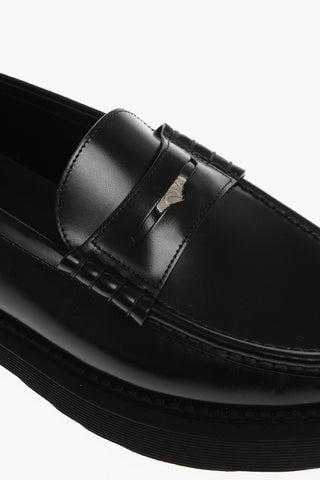 Leather TEDDY Loafers With penny Detail