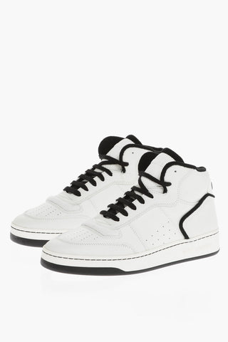 Leather Padded High-Top Sneakers