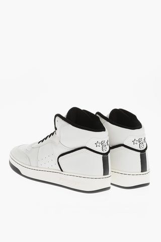 Leather Padded High-Top Sneakers