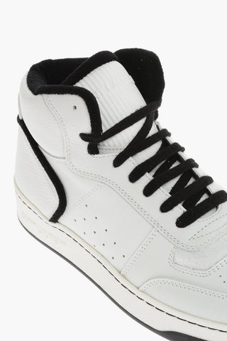 Leather Padded High-Top Sneakers