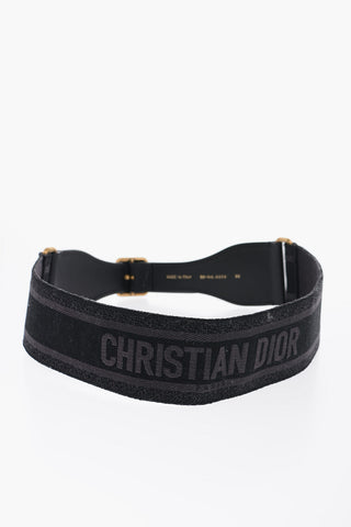 Leather and Fabric Waist Belt 65mm