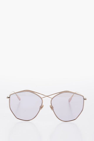 Geometric Frame and Cross Bridge STELLAIRE 4 Sunglasses